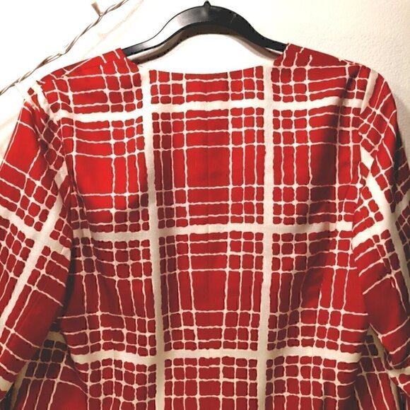Pendleton Vtg Women's 10 Red White Snazzy Jacket - Picture 8 of 12